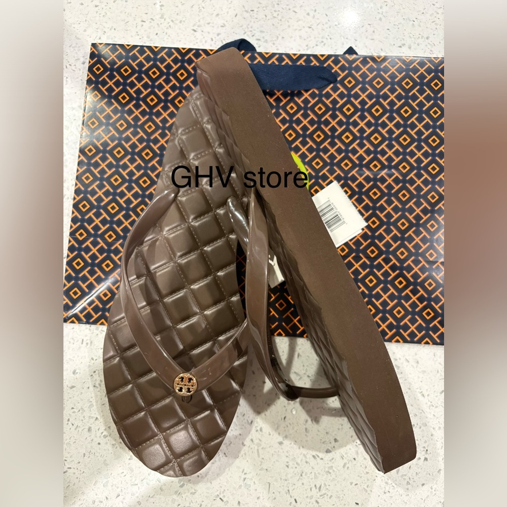 Tory Burch Willa Brown Flip Flops - Picture 3 of 3